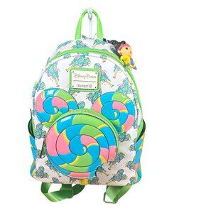 Disney Eats Lollipop Loungefly Mini Backpack Multicolored New With Tags!